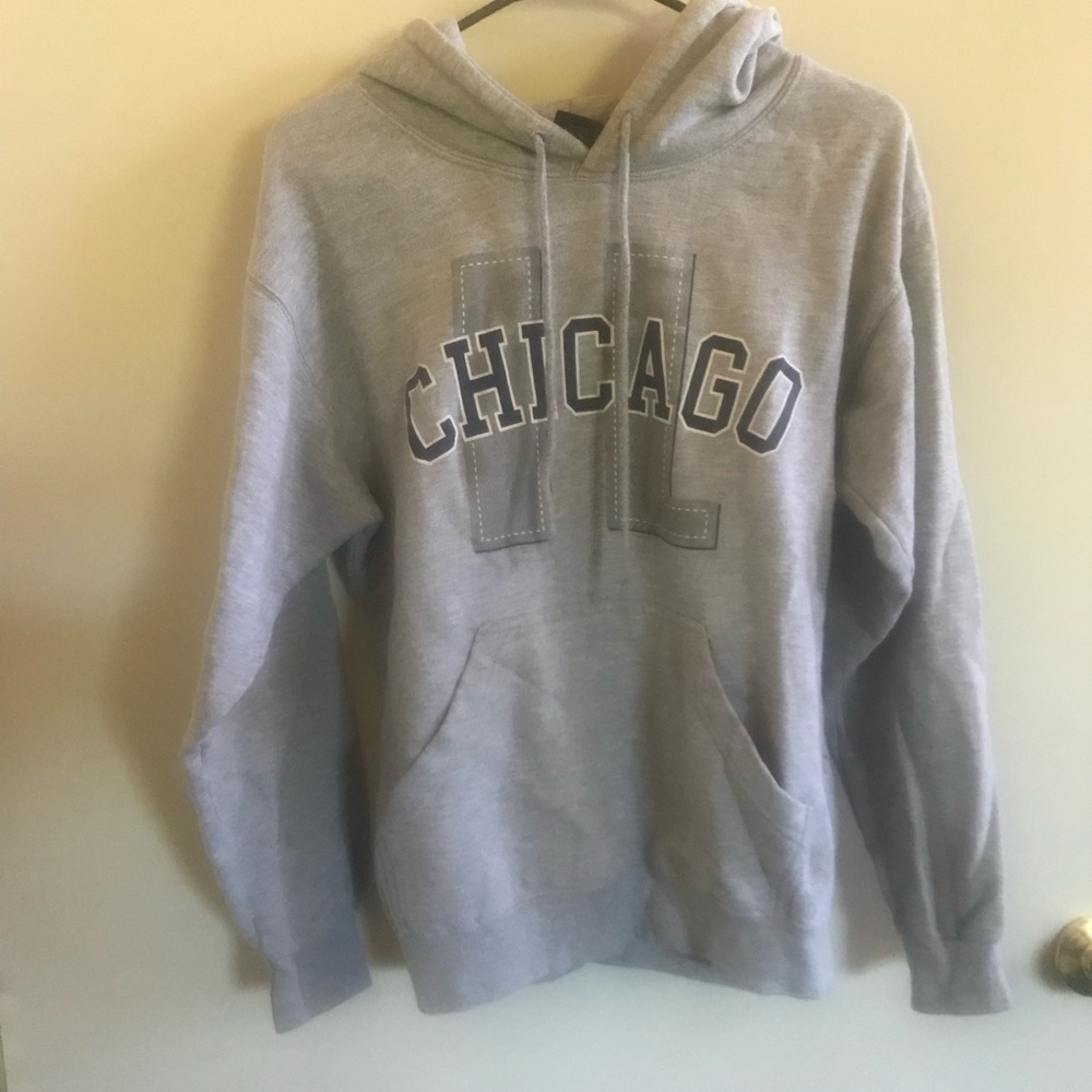 Gray Chicago Crewneck Sweatshirt